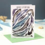 Whales Of Britain Art Blank Greeting Card, thumbnail 1 of 9