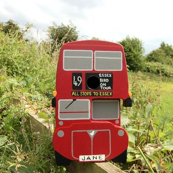 Personalised Bus Bird Box, 9 of 11