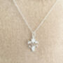 Sterling Silver Daffodil Pendant Necklace, thumbnail 2 of 6