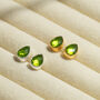 Peridot Gemstone Stud Earrings, thumbnail 1 of 6
