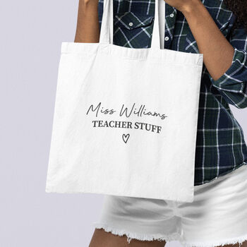 Personalised Teacher End Of Term Tote Bag Gift, 4 of 4