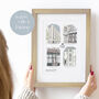 Personalised Retirement Gift Drawing Illustration, thumbnail 1 of 8