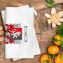 Tea Towel Personalised With Coat Of Arms In Full Colour, thumbnail 3 of 7