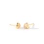 Kids Yellow Gold Mother Of Pearl Studs, thumbnail 3 of 6