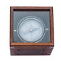 Personalised Glass Lid Gimbal Compass With Bronze Plaque, thumbnail 2 of 10