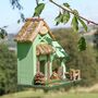 Personalised Green Cottage Garden Bird House, thumbnail 4 of 7