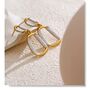 Monaco D’or Gold Ivory Enamel Vintage Gala Drop Gift Earrings, thumbnail 2 of 4