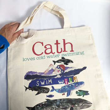 Personalised Cold Water Swimming Bag, 4 of 12