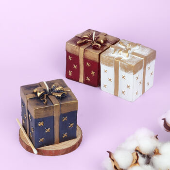 G Decor Present Box Shaped Candles, 3 of 7