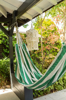 Stripe Cotton Garden Hammock, 2 of 3