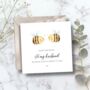 Romantic Bee Pun Husband Birthday Card, Meant To Bee Card For Her Or Him, Any Relationship, thumbnail 2 of 4