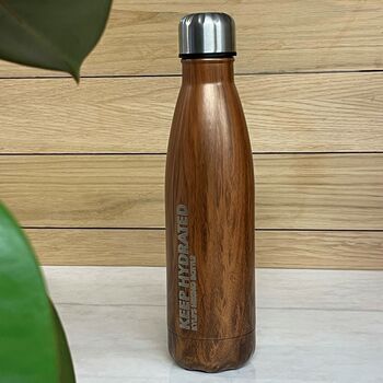 Personalised Wood Finish Water Bottle, 3 of 7