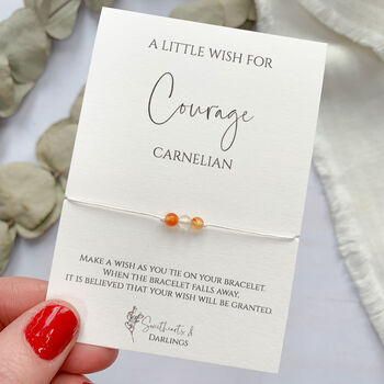 Carnelian Miniature Wish Bracelet, 2 of 5