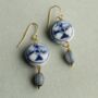 Blue Bird Delft Earrings, thumbnail 1 of 7
