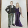 Personalised Couple Portrait In Watercolour, thumbnail 1 of 7