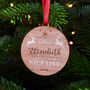 Wooden Personalised Nice List Christmas Bauble, thumbnail 4 of 5