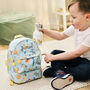 Personalised Blue Safari Mini Backpack With Compartment, thumbnail 1 of 7