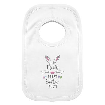 Personalised First Easter Babys Bib, 4 of 5
