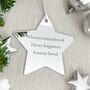 Memorial Mirrored Acrylic Star Hanging Decoration, thumbnail 1 of 5