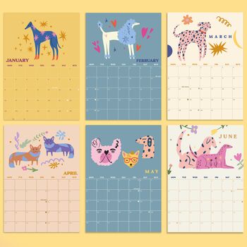 2023 Dogs And Doodles Wall Calendar | A4 Calendar, 4 of 9