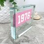 Personalised Year Milestone Crystal Token For Birthday Or Anniversary Gift, thumbnail 6 of 7