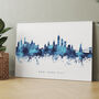 New York Skyline Cityscape Black And White, thumbnail 7 of 12