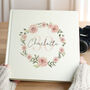 Personalised Floral Wreath Square Photo Album, thumbnail 6 of 7