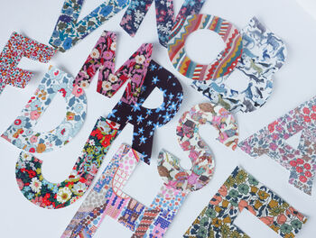 Liberty London Iron On Fabric Letters / Numbers, 2 of 11