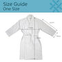 Personalised Luxury Velour Bathrobe – Custom Back Embroidery, thumbnail 3 of 10
