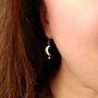 Moon And Star Earrings, thumbnail 2 of 3