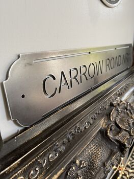 Carrow Road Metal Football Street Sign – Designed And Made In Britain, 5 of 10