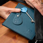 Eco Friendly Disabled Blue Badge Vegan Leather Wallet And Radar Key Made From Recycled Bottles In Peacock Blue, thumbnail 4 of 10