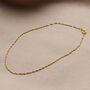 Twisted 9ct Gold Anklet, thumbnail 3 of 6