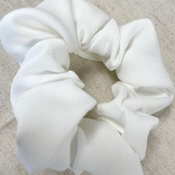 Ivory Crepe Scrunchie, 2 of 3