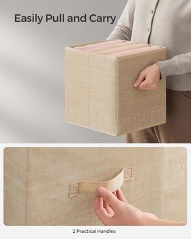 Eight Piece Fabric Storage Cubes Set, 3 of 7