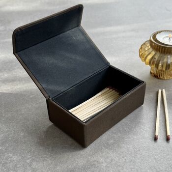 Refillable Linen Matchbox With Personalised Initials, 10 of 11