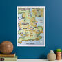 Personalised Scratch Off UK 92 Football Grounds Print, thumbnail 2 of 12