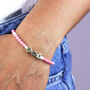 Name Pink Bead Toggle Bracelet, thumbnail 3 of 8