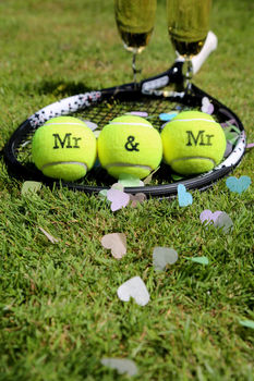 Customised Wedding Themed Tennis Balls, 8 of 10