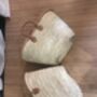 Handmade French Market Baskets Long Leather Handles, thumbnail 7 of 7