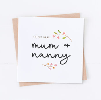Mum And Nanny Mother's Day Card, 6 of 10