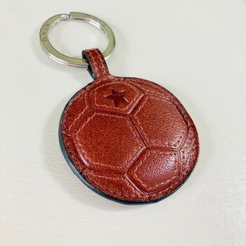 Leather Football Keyring ~ Boxed, 3 of 4