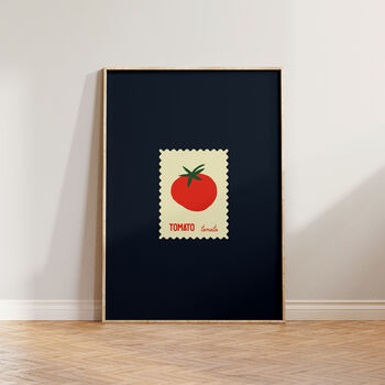 Tomato Stamp Kitchen Wall Art Print, 5 of 8