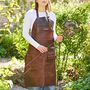 Personalised Dark Brown Leather Apron, thumbnail 2 of 6