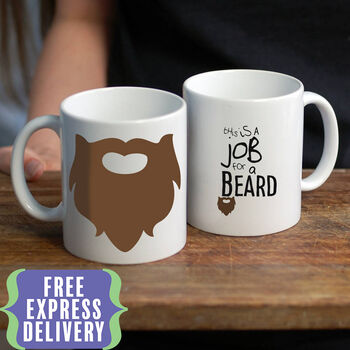 Father's Day Gift This Is A Job For A Beard Mug, 2 of 5