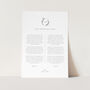 Wedding Vows Anniversary Gift, Botanic Crest Design, thumbnail 3 of 4