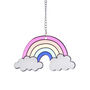 Rainbow And Cloud Suncatcher Decoration Ornament, thumbnail 2 of 2