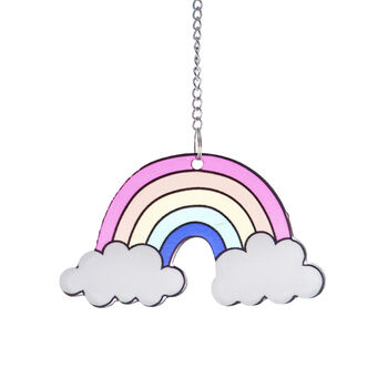 Rainbow And Cloud Suncatcher Decoration Ornament, 2 of 2
