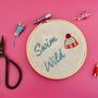Mini Wild Swimming Embroidery Kit, thumbnail 3 of 3