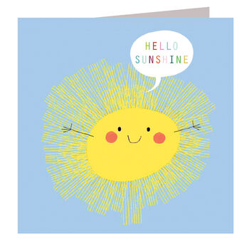 Hello Sunshine Greetings Card, 2 of 4